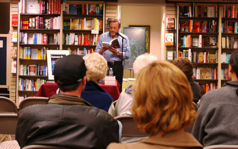 Robert Balmanno gives a book talk and reading at the Books Inc. in Mountain View in November 2006